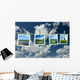 Landscape Photographs Hanging Clothesline Wall Decal