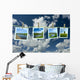 Landscape Photographs Hanging Clothesline Wall Decal