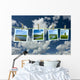 Landscape Photographs Hanging Clothesline Wall Decal