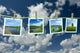 Landscape Photographs Hanging Clothesline Wall Decal