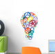 Abstract Lightbulb from Gears Wall Decal