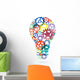 Abstract Lightbulb from Gears Wall Decal