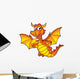 Cute Red Dragon Wall Decal