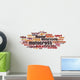 Motocross Word Cloud Wall Decal