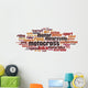Motocross Word Cloud Wall Decal