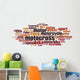 Motocross Word Cloud Wall Decal