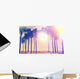 Vintage Ocean Palm Trees Wall Decal