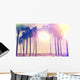 Vintage Ocean Palm Trees Wall Decal