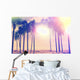 Vintage Ocean Palm Trees Wall Decal