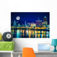 Portland Skyline with Moon Wall Decal
