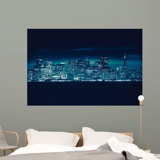 San Francisco Blue Skyline Wall Decal