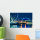 Seattle Waterfront Night Wall Decal