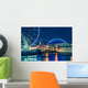 Seattle Waterfront Night Wall Decal