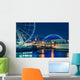 Seattle Waterfront Night Wall Decal