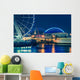 Seattle Waterfront Night Wall Decal