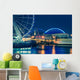 Seattle Waterfront Night Wall Decal