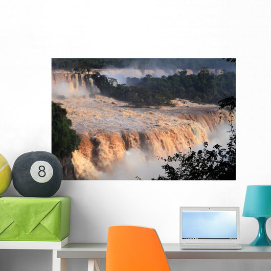 Flooding Iguassu Waterfalls Wall Decal