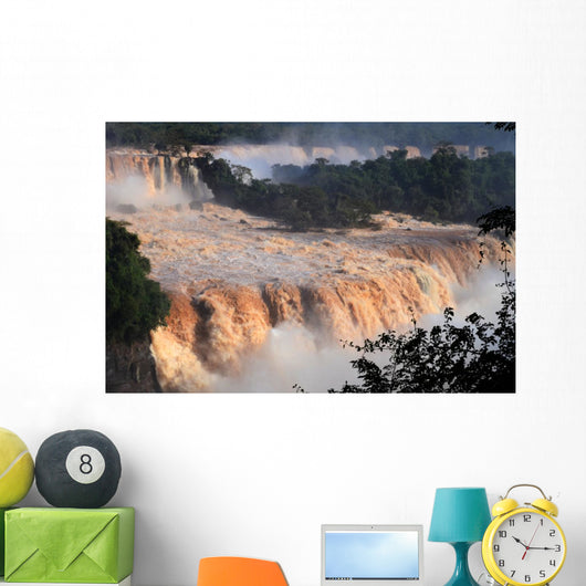 Flooding Iguassu Waterfalls Wall Decal