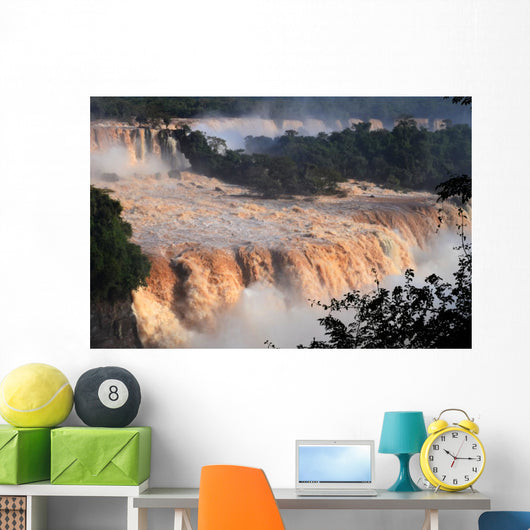 Flooding Iguassu Waterfalls Wall Decal