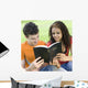 Two Teens Share Bible Wall Decal