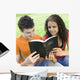 Two Teens Share Bible Wall Decal