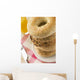 Stack Seeded Bagels with Wall Decal