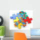 Puzzleteile Mit Autismusschleife Wall Decal