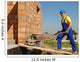 Builder with Barrow Wall Decal
