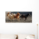 herd of horses Wall Mural