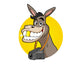 Donkey Recording Video Wall Decal