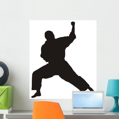 Martial Art shown on a wall