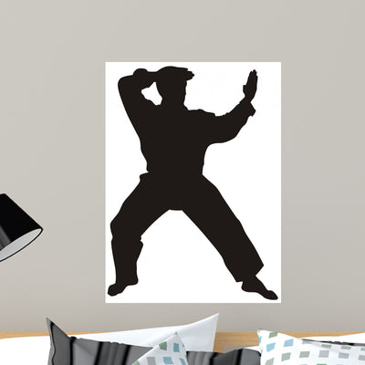 Martial Art shown on a wall