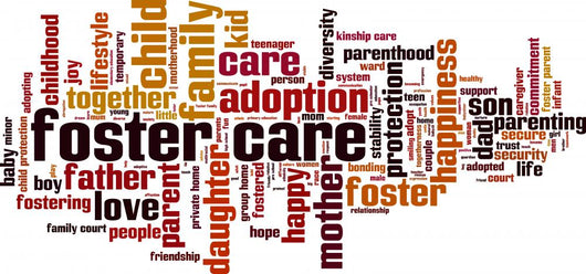 Foster Care Word Cloud Wall Decal