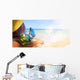 Straw Hat Bag and Wall Decal