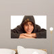 Happy Teen Boy Wearing Wall Decal