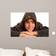 Happy Teen Boy Wearing Wall Decal
