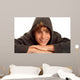 Happy Teen Boy Wearing Wall Decal