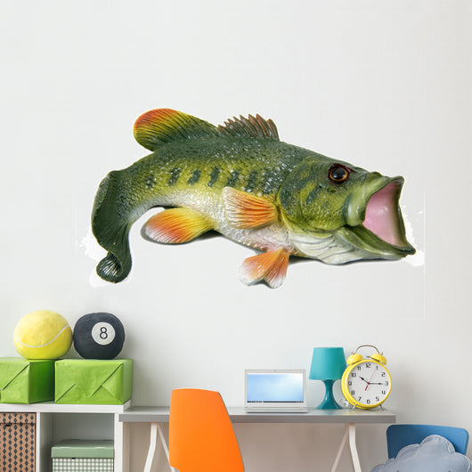 Large Mouth Bass Wall Decal