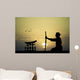 Japanese Man with Sword Wall Decal