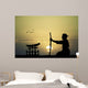 Japanese Man with Sword Wall Decal