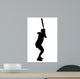 Female Softball Player Wall Decal