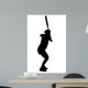 Female Softball Player Wall Decal