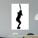 Female Softball Player Wall Decal
