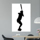 Female Softball Player Wall Decal