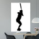 Female Softball Player Wall Decal