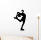 Figure Skater Silhouette Wall Decal