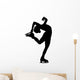 Figure Skater Silhouette Wall Decal