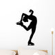 Figure Skater Silhouette Wall Decal