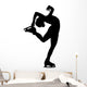 Figure Skater Silhouette Wall Decal