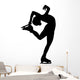 Figure Skater Silhouette Wall Decal